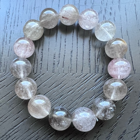 π π Smoky rabbit fur bracelet 14mm ππ - Picture 3 of 3